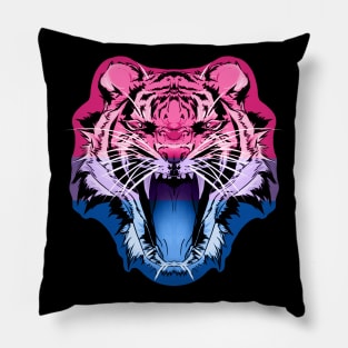 illustrated TIGER PRIDE series (bi pride) Pillow