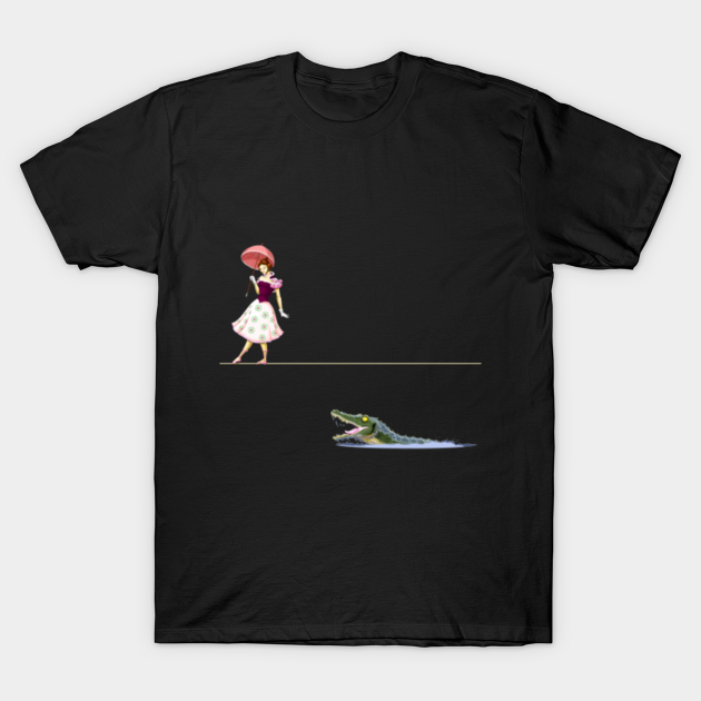 Haunted Tightrope Girl and Gator - Haunted Mansion - T-Shirt