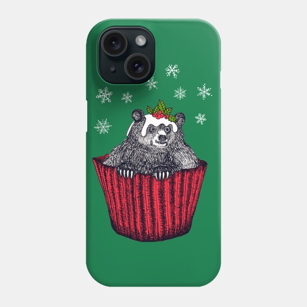 Christmas BearCake Phone Case by PerrinLeFeuvre