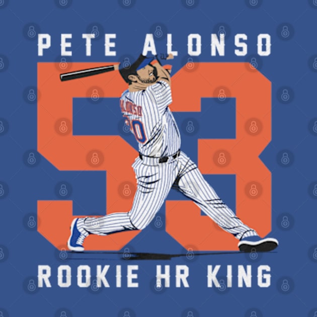 Pete Alonso Rookie Home Run King by KraemerShop