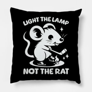 Light The Lamp, Not The Rat - The mouse play Hockey Pillow