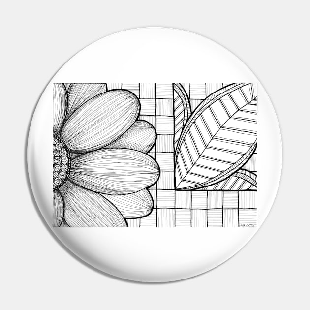 Grid and flower pattern Pin by Nathalodi