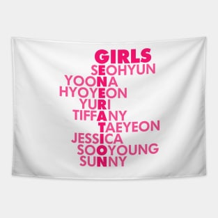 GIRL'S GENERATION Font Tapestry