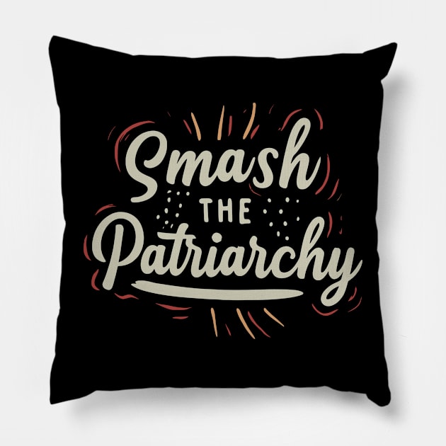 Smash the patriarchy Pillow by Sobalvarro