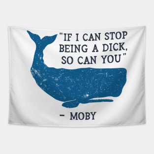 Funny Moby Dick Quote Tapestry