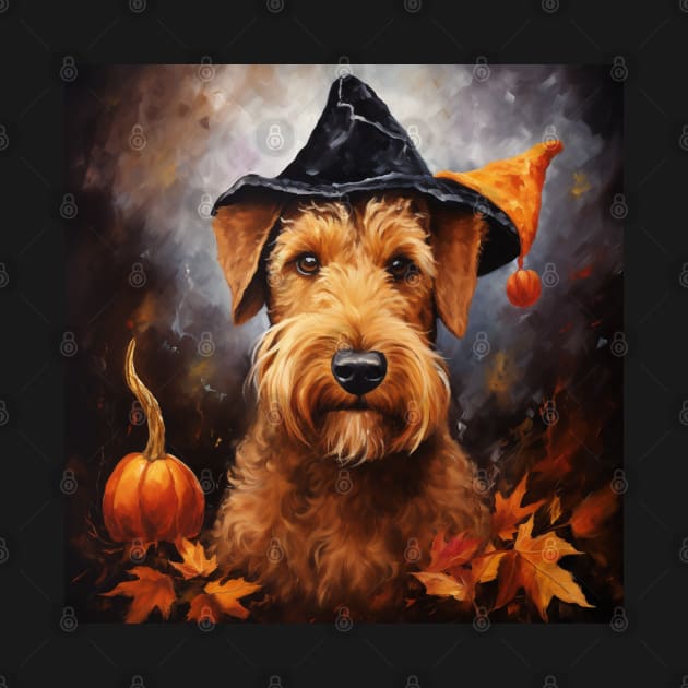 Puppy Welsh Terrier Halloween by NatashaCuteShop