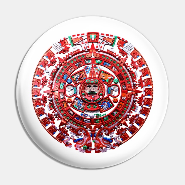 Mayan Calender Pin by Packrat