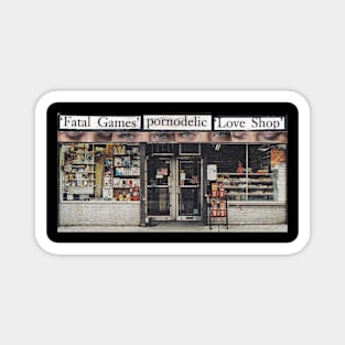 New York Store Front Collage Art Magnet