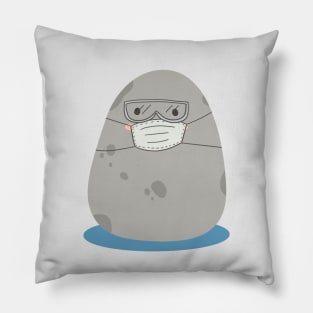 Tutu the Seal - Stay Safe - Seal Doodles Collection Pillow