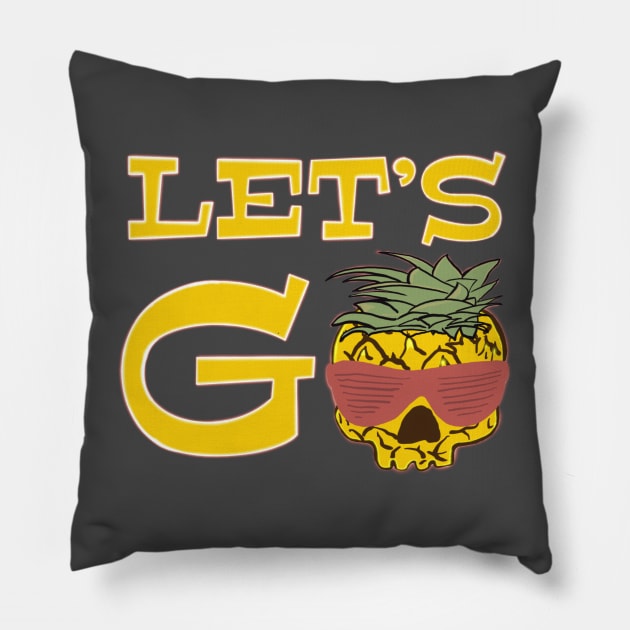 Let’s Go Surfing - funny surf quotes Pillow by BrederWorks