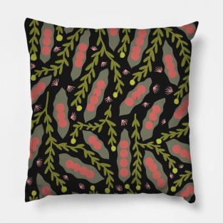 peas and plants Pillow