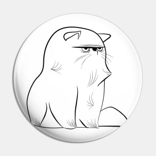 Cute and angry cat Pin