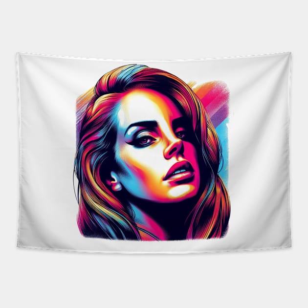 Lana Del Rey Electric Tonight Tapestry by Tiger Mountain Design Co.