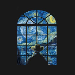 Window in the starry night T-Shirt