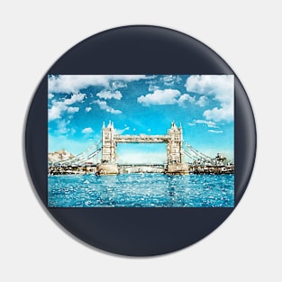 Great sky of London Pin