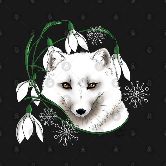 Arctic Fox by tigressdragon