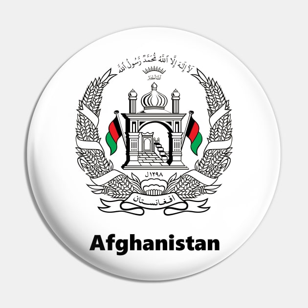 National Emblem of Afghanistan Pin by Flags of the World