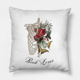 Book Lovers Heart Pillow