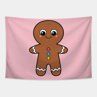 Christmas Gingerbread Man Tapestry