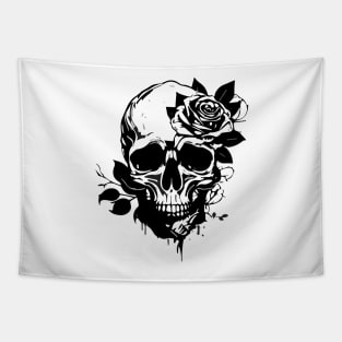 Skull and Rose Tapestry