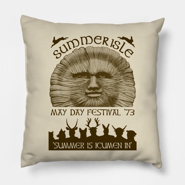 Summerisle May Day Festival 1973 Pillow by Paulychilds