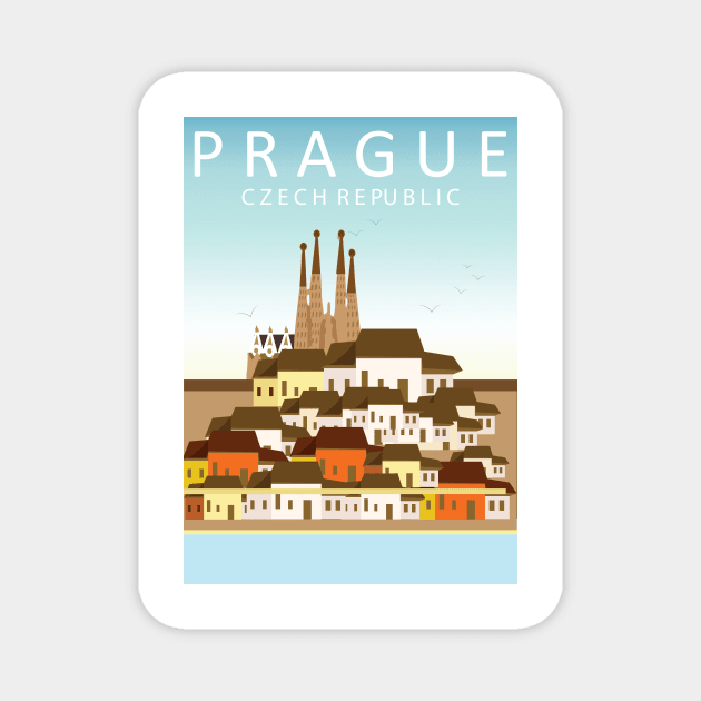 Citizen cottage Prague Magnet by digambarin