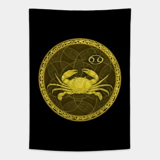 Zodiac Cancer Brown Tapestry