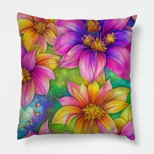 Floral Pattern Pillow