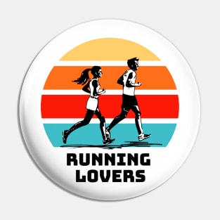 Running lovers Pin