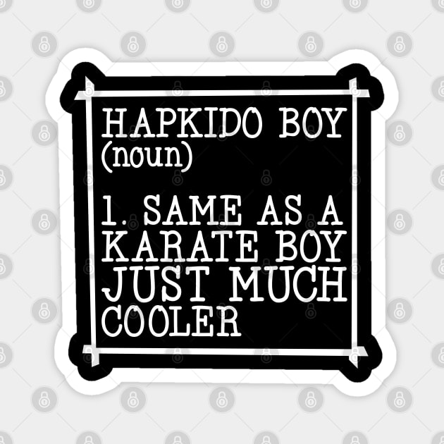 Hapkido boy Magnet by Modern Medieval Design