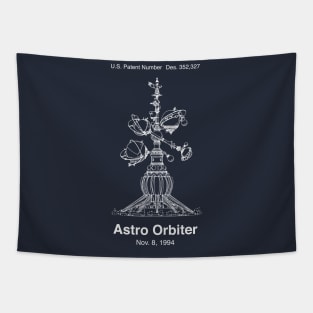 Astro Orbiter Blueprint Shirt Tapestry