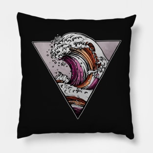 Lesbian Ocean Wave Pillow