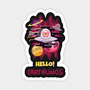 Hello! Aliens! Magnet