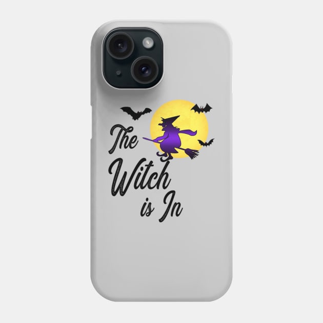 The Witch is In Shirt Halloween Women Girls Phone Case by soccer t-shirts