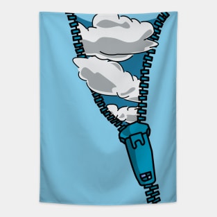 Zip Check - Cloudy Skies Tapestry