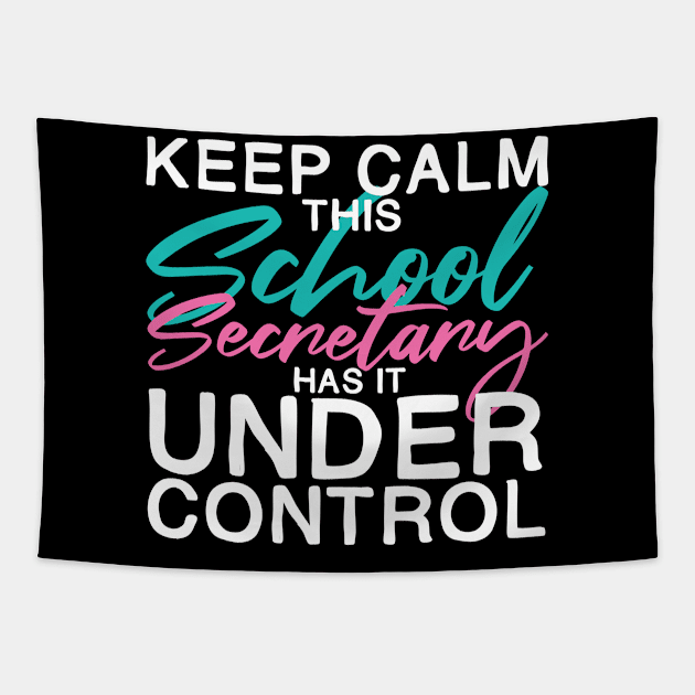 Keep Calm School Secretary Tapestry by TheBestHumorApparel