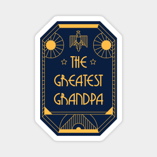 The Greatest Grandpa - Art Deco Medal of Honor Magnet