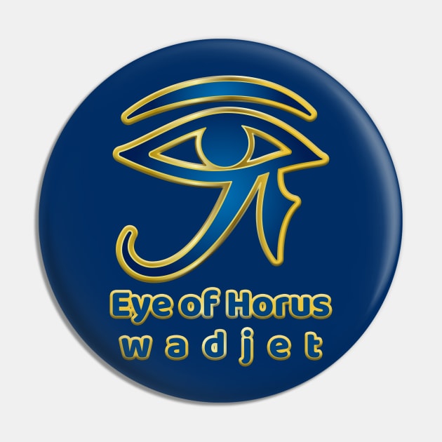 Eye of Horus: Wadjet Pin by Da Vinci Feather