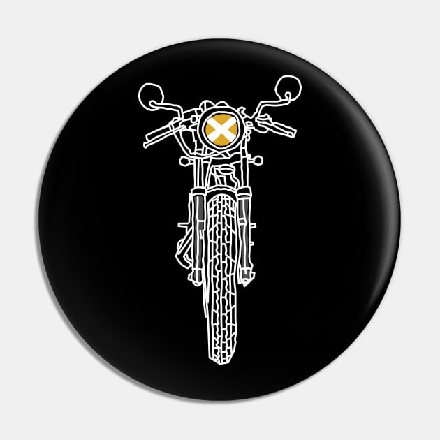 Biker (Dark Color) Pin by quilimo