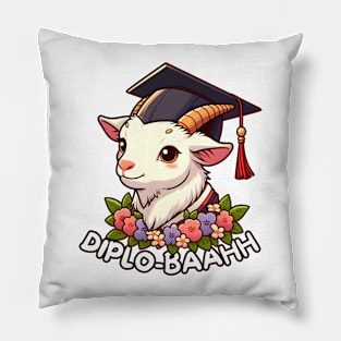 Graduation goat Pillow