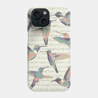 Hummingbird Info Phone Case