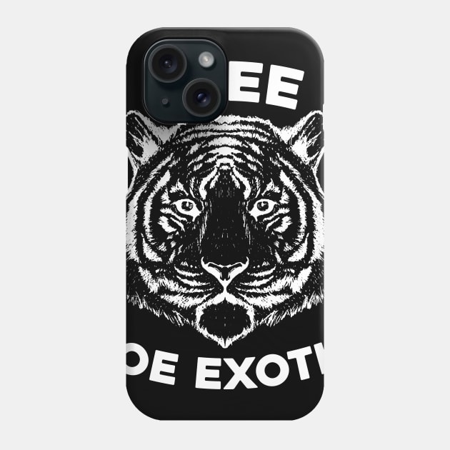 Free Joe with Tiger Exotic Animal Park Tiger Phone Case by ashiacornelia173