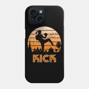 Retro Kick Boxer Girl Phone Case