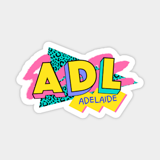 Adelaide, Australia Retro 90s Logo Magnet