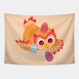 The little cute orange owl- for Men or Women Kids Boys Girls love owl Tapestry