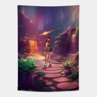 Wondeful fairy in a fantasy world Tapestry