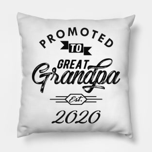 New Great Grandpa - Promoted to great grandpa est. 2020 Pillow