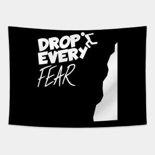 Cliff jumping drop every fear Tapestry