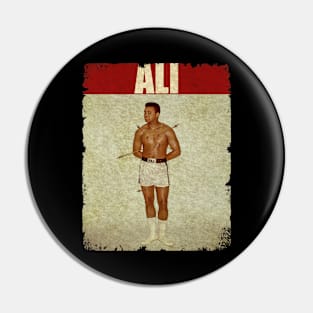 Muhammad Ali - NEW RETRO STYLE Pin