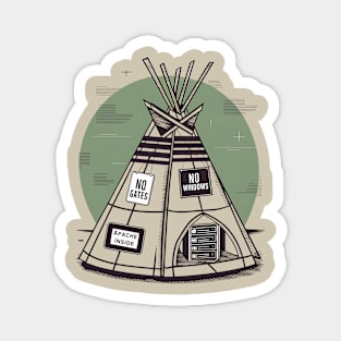 Linux is like a wigwam: no Gates, no Windows, and Apache inside. Magnet